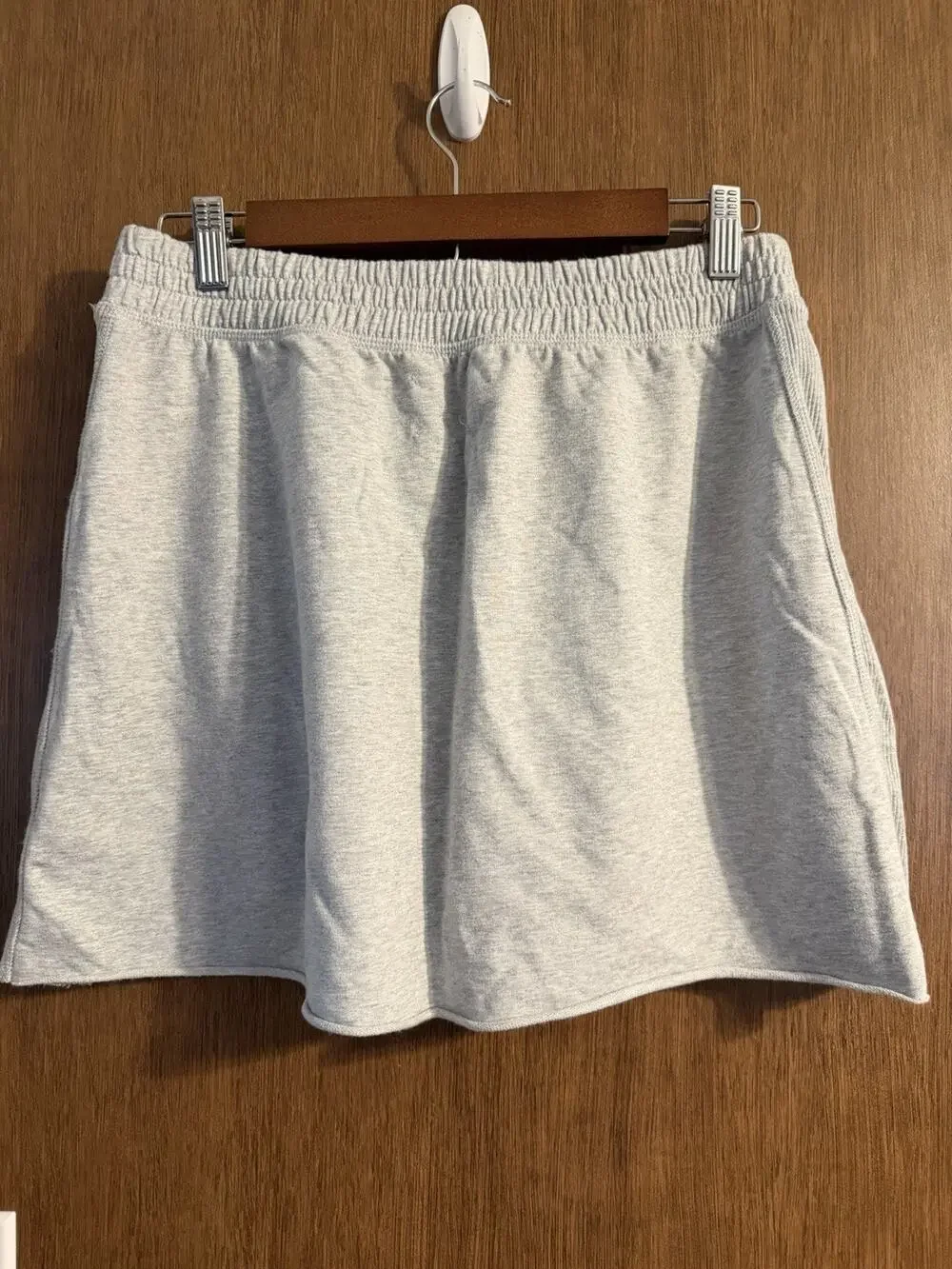 Offline by Aerie Heather Gray mini Skirt pockets sz Small Casual Beach Summer